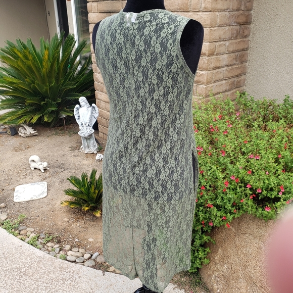 LulaRoe Joy Lace Stretch Olive Green - Picture 4 of 10